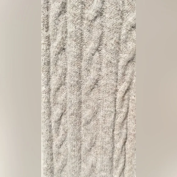 NWT TOPSHOP Fluffy Cable Knit Sweater Wide Leg Cabincore Pants Size 12 $68 - Picture 6 of 7